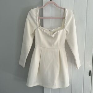 NWT Odd Muse White Pearl Dress Small